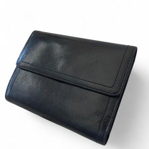 NWOT- MONSAC: Original Black Genuine Leather Wallet with card slots